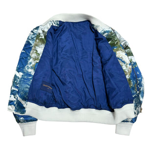 LOUIS VUITTON × Pharrell Williams 2025SS
"Earth Map" Silk Bomber Jacket