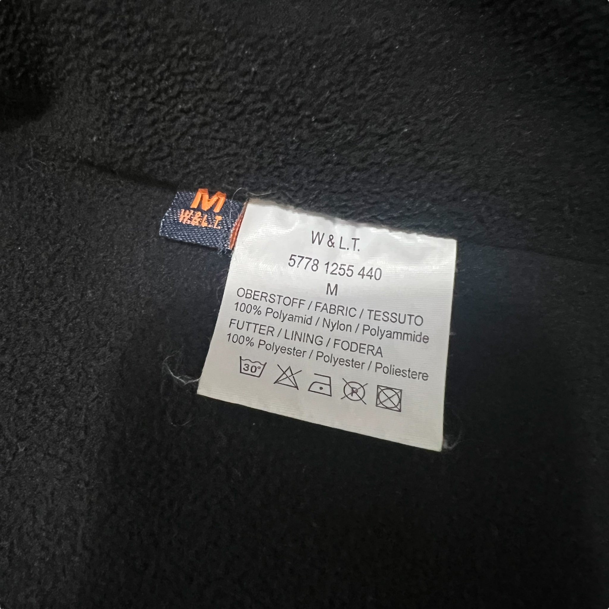 W&LT Walter Van Beirendonck  fleece nylon black bomber jacket
