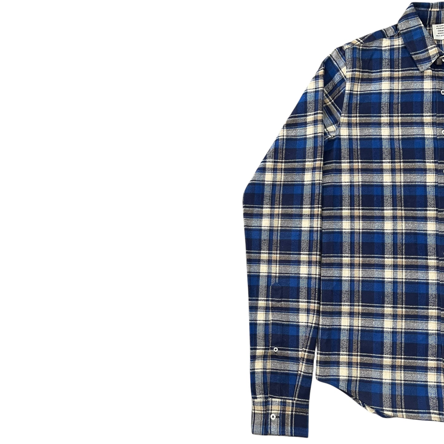 VETEMENTS 2016AW "TIME IS MONEY" Cotton Check Long Flannel Check Shirts