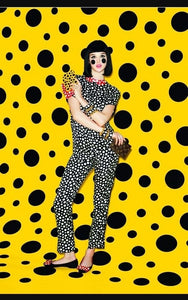 LOUIS VUITTON 2012SS 草間彌生 Kusama Collaboration Collection Dot Pattern Zip-fly Pants