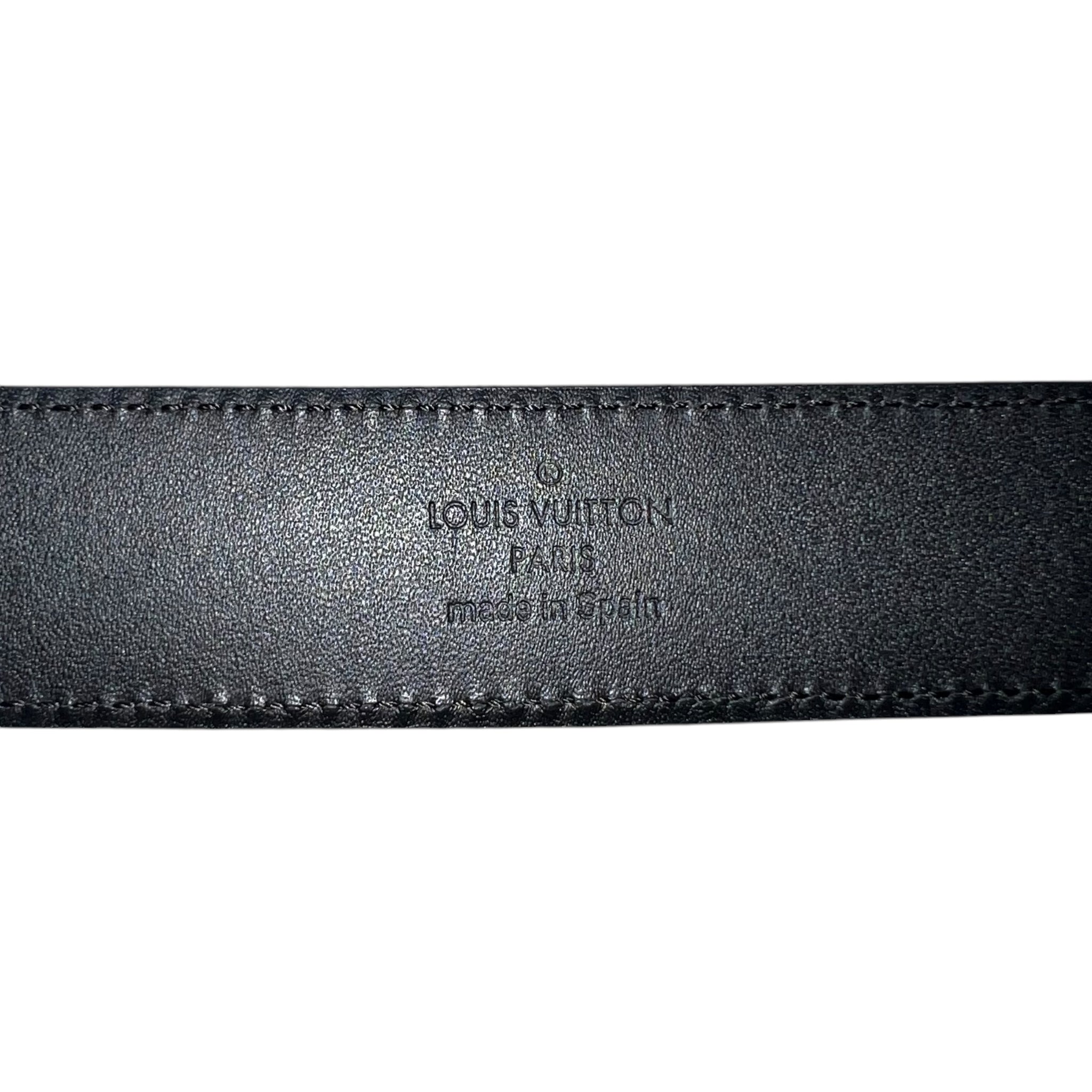 LOUIS VUITTON Ceinture Seattle Belt Damier Graphite