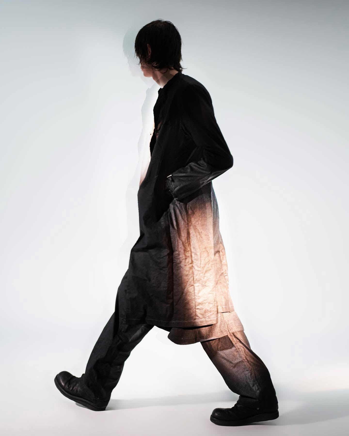 San 2024SS Single Breasted Waxed Cotton Long Coat