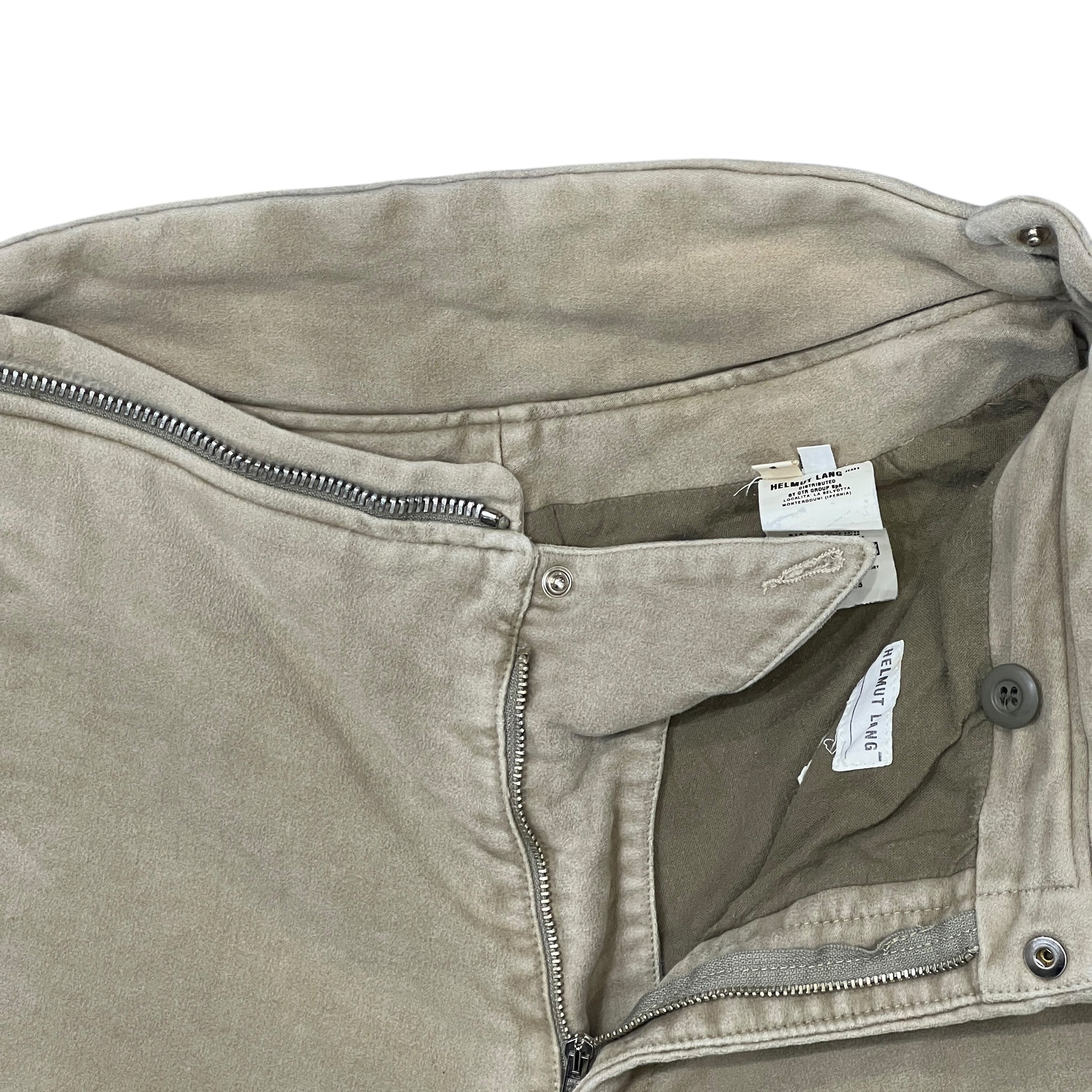 HELMUT LANG 1999AW Vintage Moleskin Astro Biker Pants