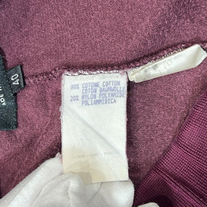 GUCCI × TOM FORD 90s Cotton Velvet Flare Sweat Pants Bordeaux