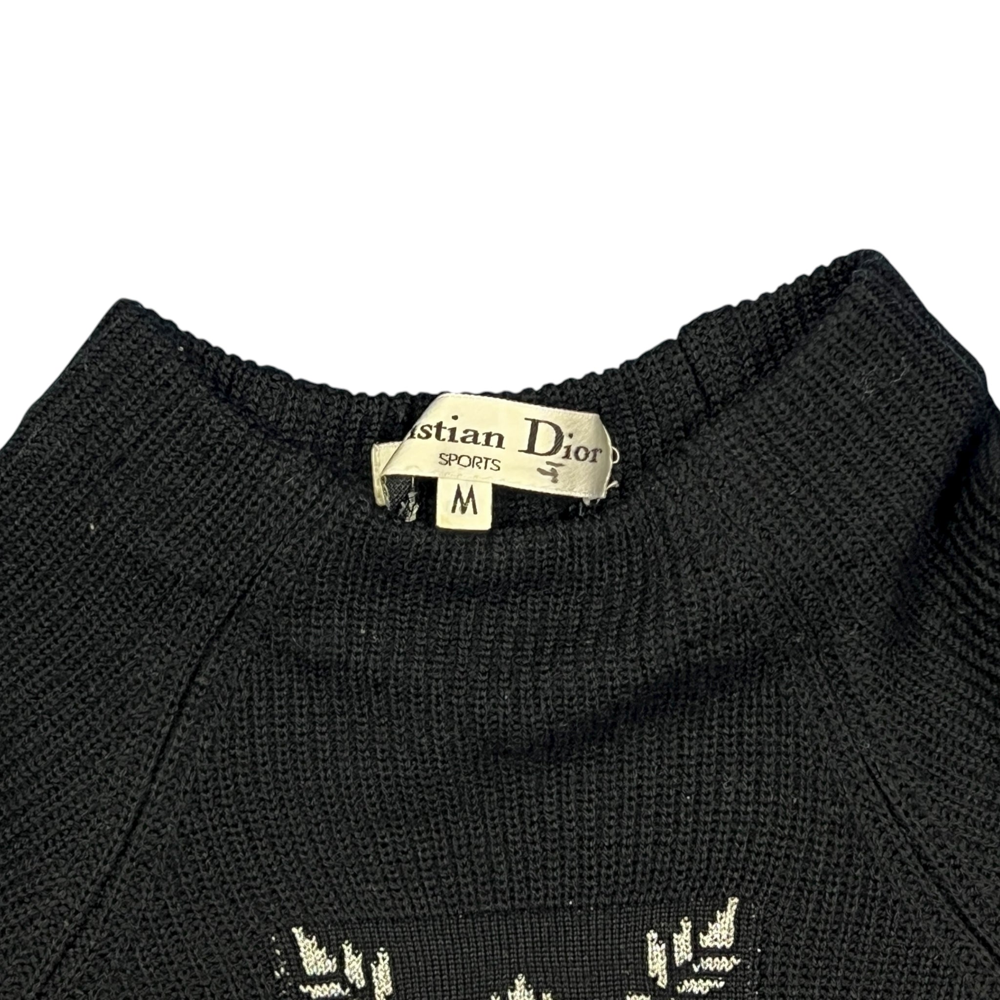 Christian Dior Sports Golf High Neck Nordic Knit Sweater