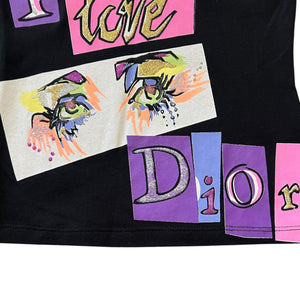 Christian Dior × John Galliano 2004AW “I Love Dior” Graphic V-Neck T-Shirt