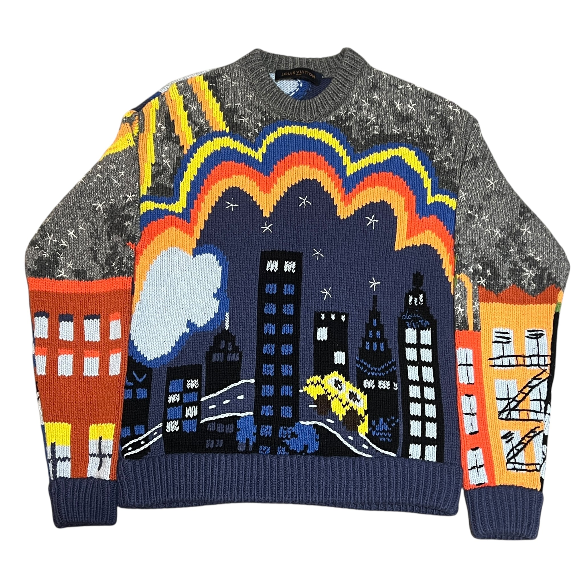 LOUIS VUITTON 2019AW × Virgil Abloh Landscape Heavy Knit Sweater 
