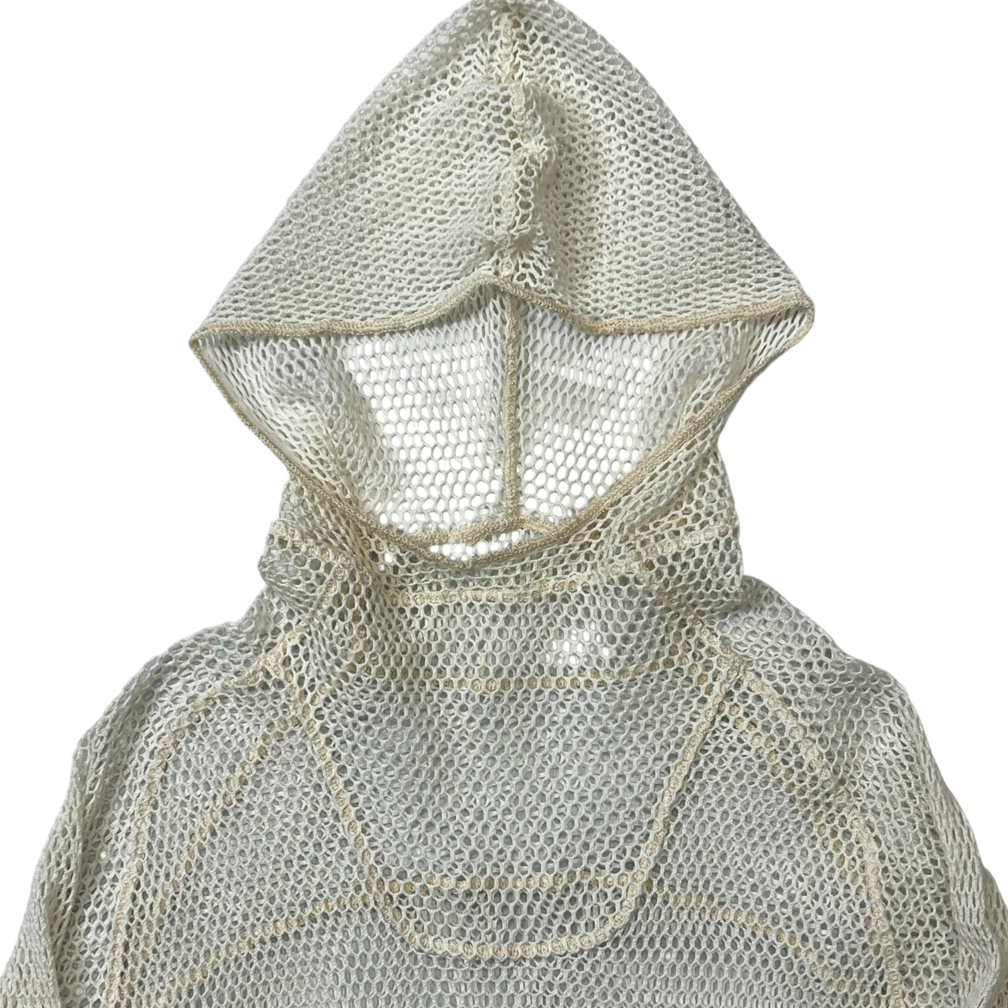 KANGHYUK Cotton Mesh Knit Pullover Hoodie