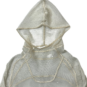 KANGHYUK Cotton Mesh Knit Pullover Hoodie