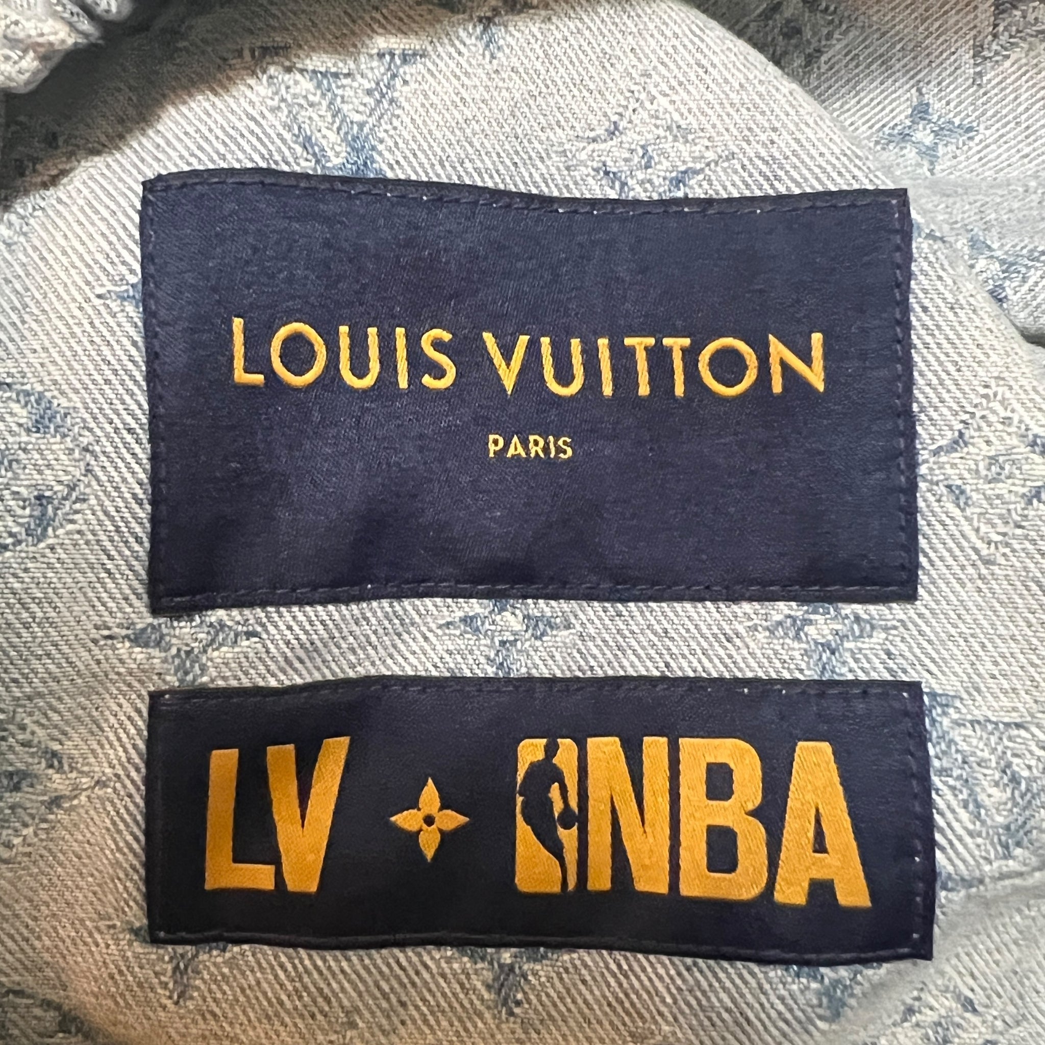 LOUIS VUITTON 2021AW × NBA Monogram Denim Hooded Jacket