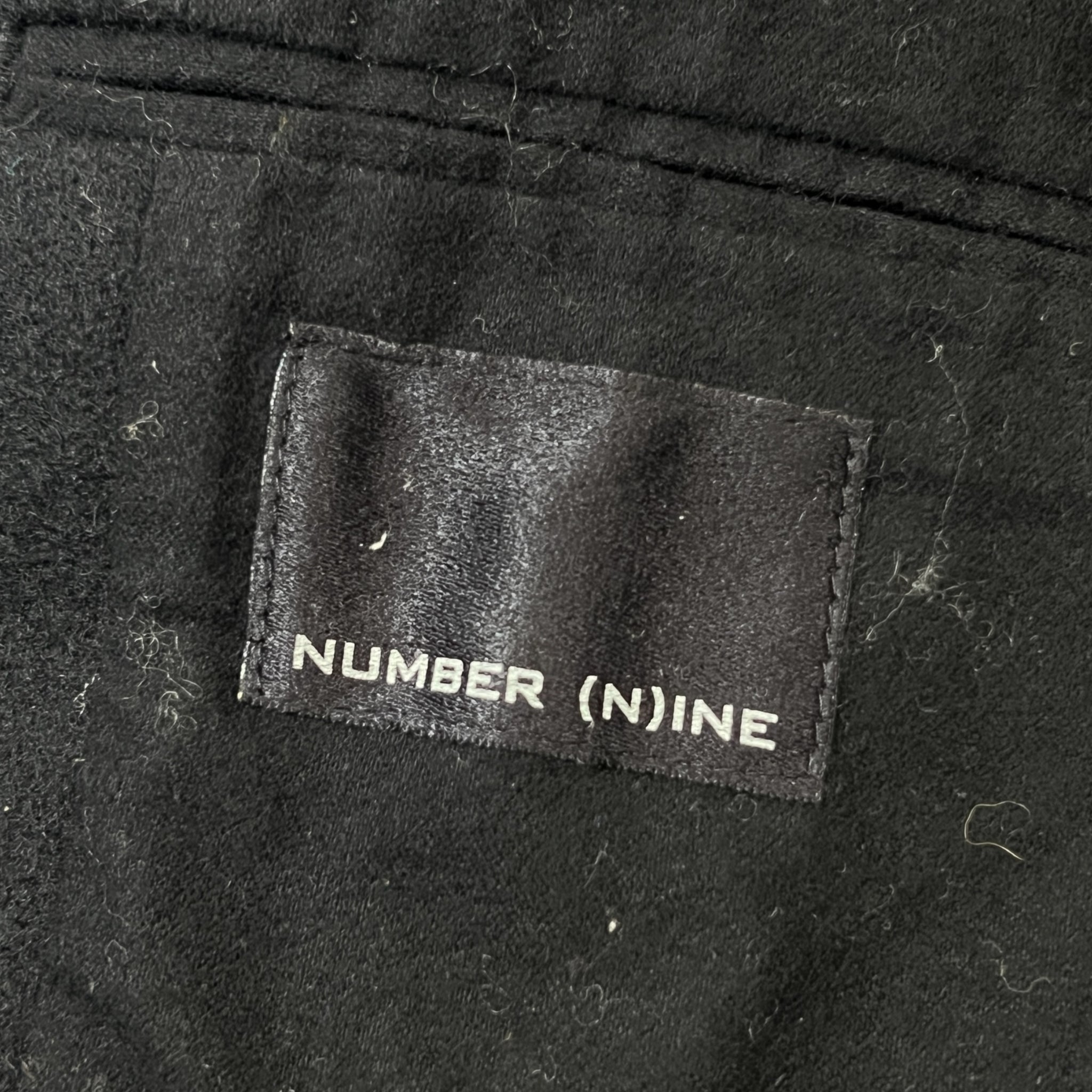 NUMBER (N)INE 2011 Reprint 2008 Original Leather Wool Switching Jacket