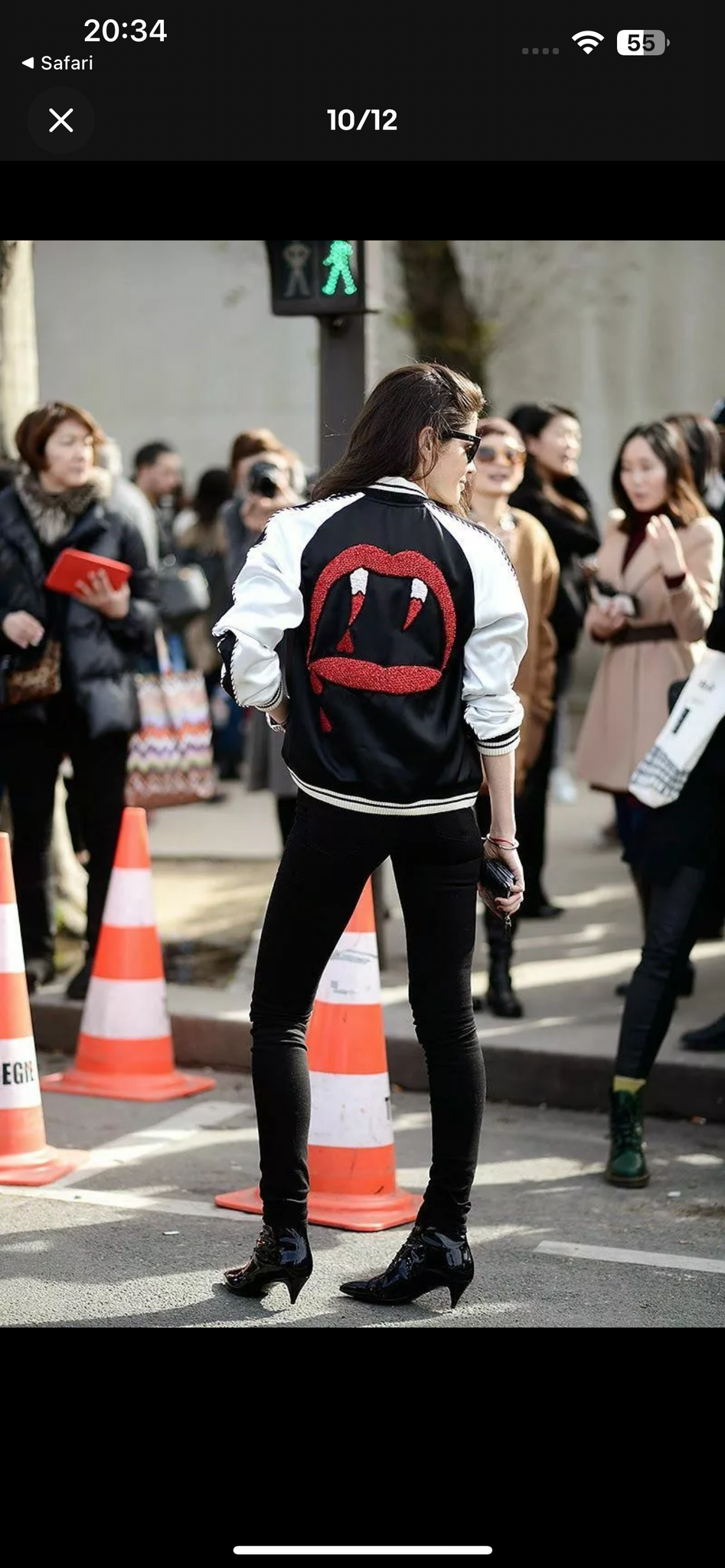 SAINT LAURENT 2014SS × HEDI SLIMANE "BLOOD LUSTER" SEAQUIN SOUVENIR JACKET