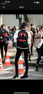 SAINT LAURENT 2014SS × HEDI SLIMANE "BLOOD LUSTER" SEAQUIN SOUVENIR JACKET