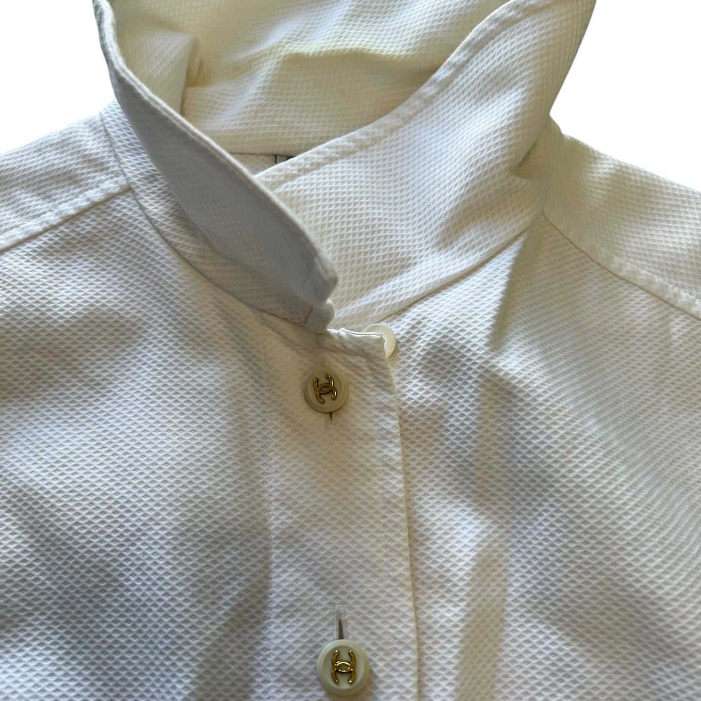 CHANEL tanktop Coco Logo Button Down Shirt