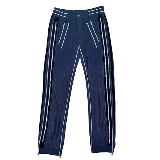 DOLCE&GABBANA 2001SS MULTI ZIP MESH TRACK PANTS