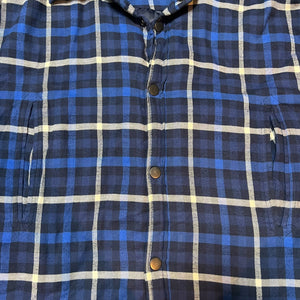 BALENCIAGA 2017AW padded oversized flannel shirts jacket