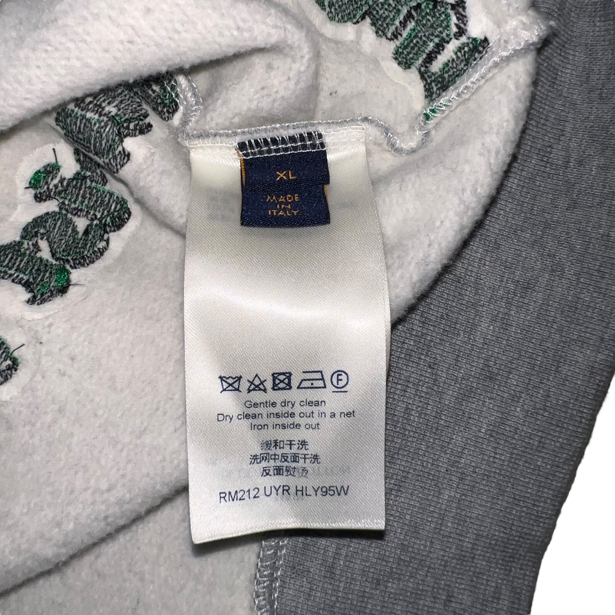 Louis Vuitton × Virgil abloh 21AW Grey Purist Vs. Tourist Tuffetage Hoodie