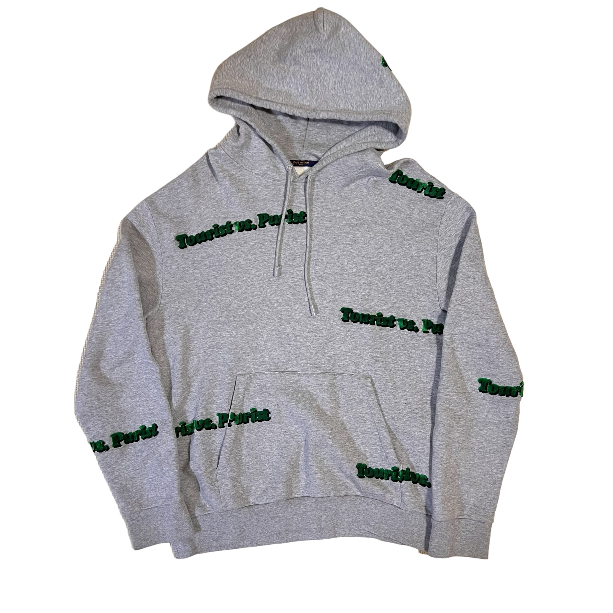 Louis Vuitton × Virgil abloh 21AW Grey Purist Vs. Tourist Tuffetage Hoodie